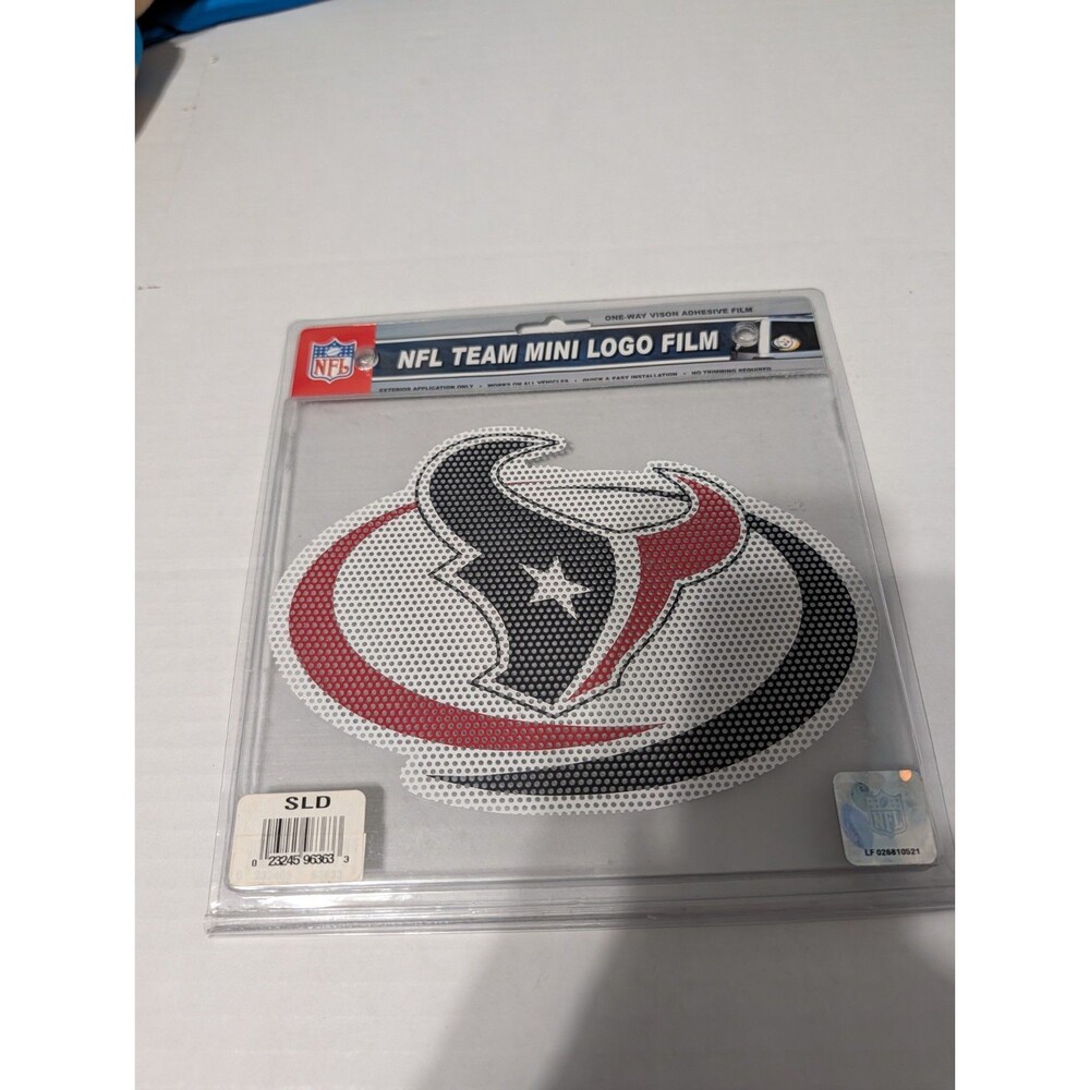 NFL Team Mini Logo Film HoustonTexan's Vintage 7 1/2" X 5 1/8"